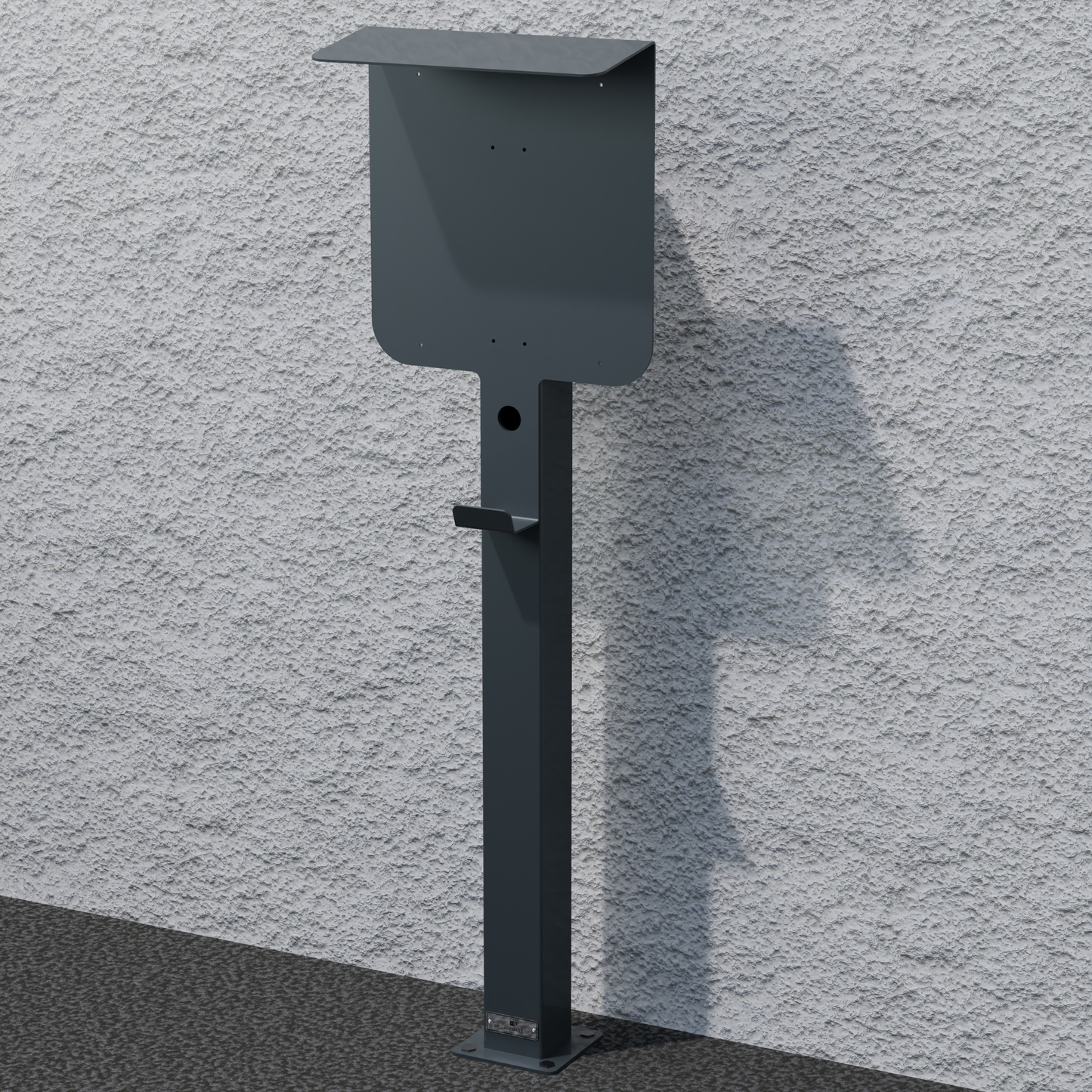 Ladesäule passend für cFos Power Brain Wallbox mit Dach | Ständer | Standfuß | Stele | Base