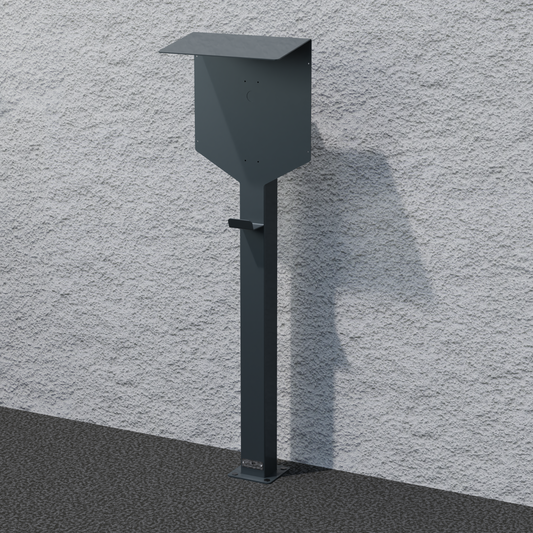 Laadpaal geschikt voor E3/DC easy connect 11kw Wallbox met dak | voet | voetstuk | voetstuk