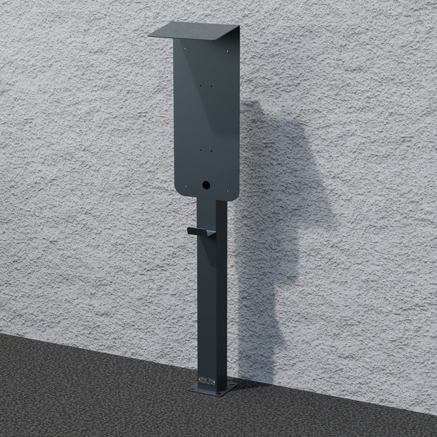 Laadpaal geschikt voor E3/DC multi connect Wallbox met dak en kabelhouder | Staander | Voetstuk | Voetstuk