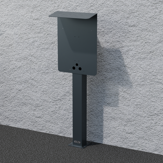 Laadpaal geschikt voor eCHARGE cPH2 van Hardy Barth met dak | standaard | voetstuk