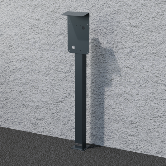 Laadpaal geschikt voor eCHARGE cPu2 / cPµ2 Pro van Hardy Barth met dak | standaard | voetstuk