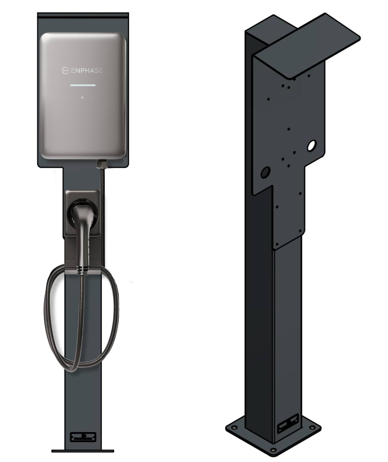 Laadpaal geschikt voor Smartfox Pro Charger Wallbox met dak | standaard | voetstuk