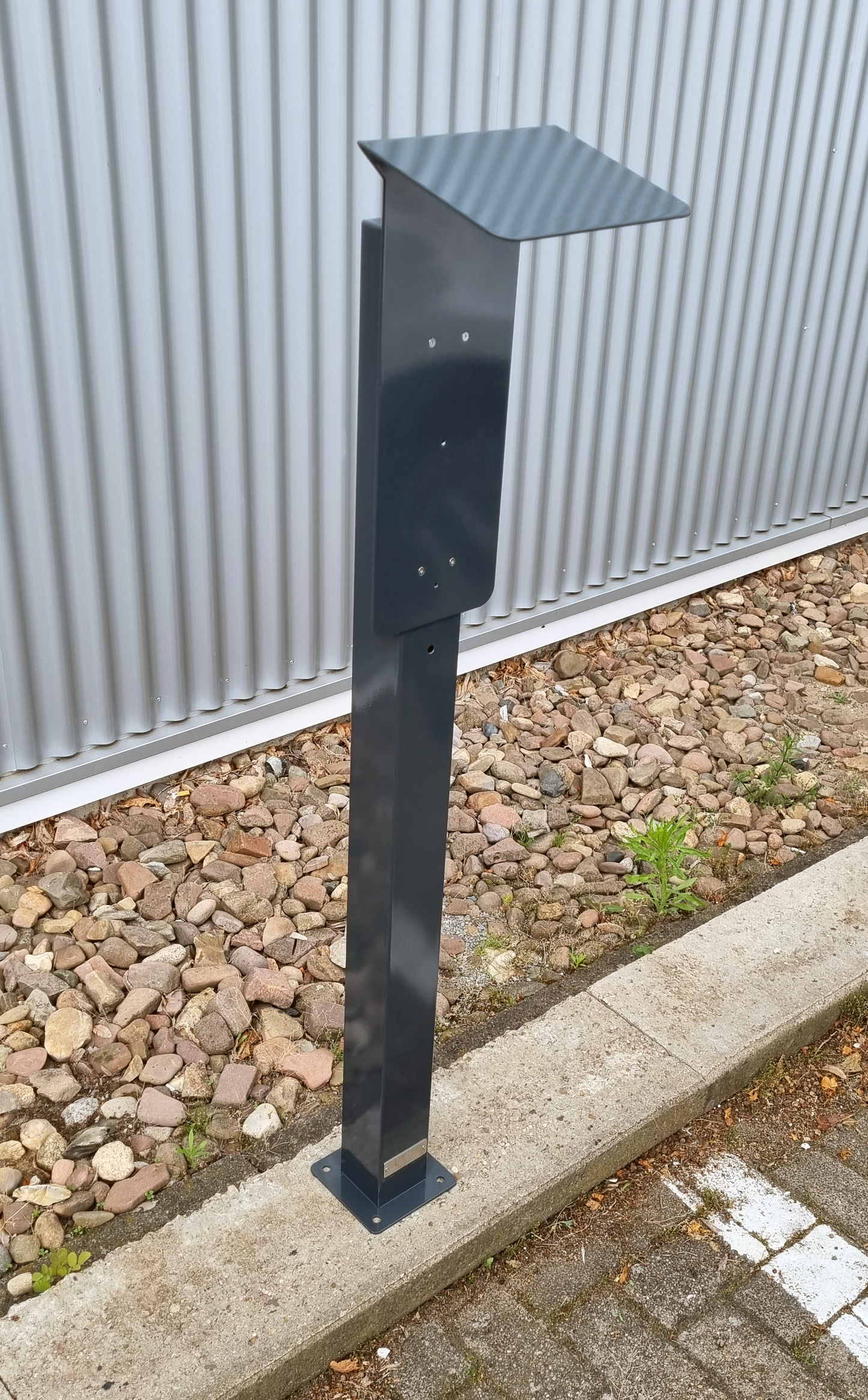 Ladesäule passend für Tesla Wallbox mit Dach | Ständer | Standfuß | Stele