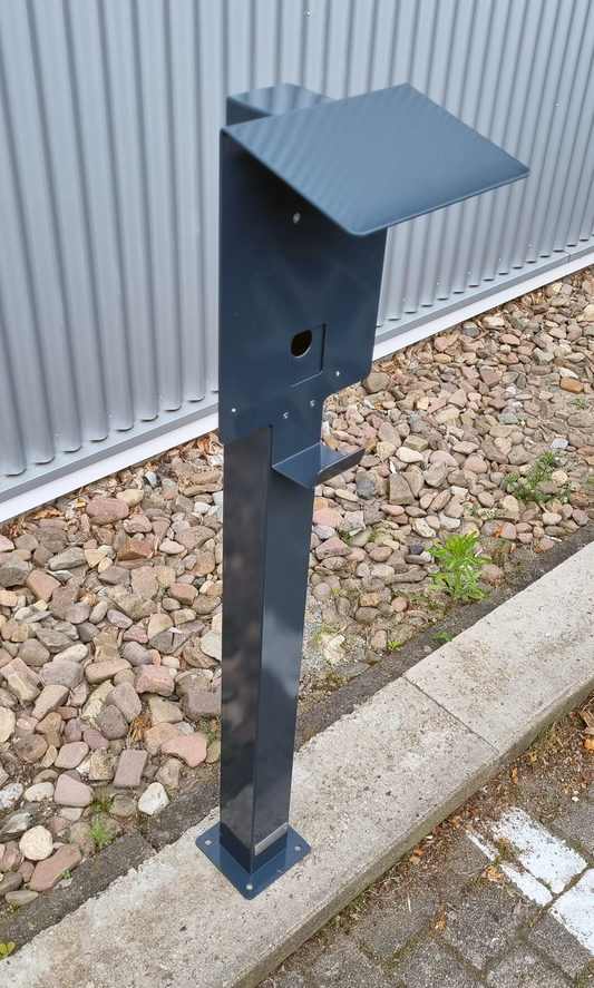 Standfuß - Wallbox freistehend - Eine Wallbox freistehend montieren mit einer Stele