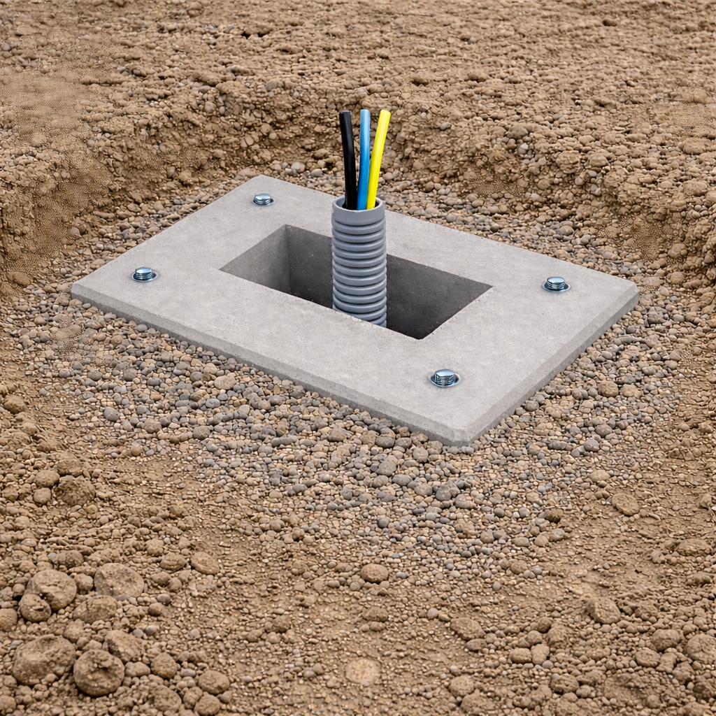 Fertigfundament speziell für ABB  - TAC Stele  - Pedestral (6AGC085684 und 6AGC085345)