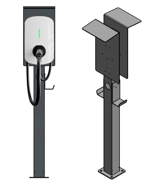 Laadpaal geschikt voor Smartfox Pro Charger Wallbox met dak | standaard | voetstuk