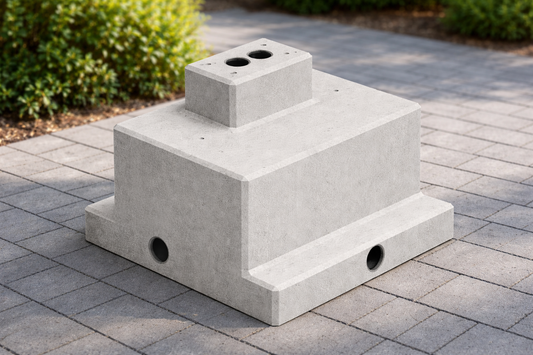 Fertigfundament passend für MENNEKES AMEDIO Ladesäulen - Betonfundament