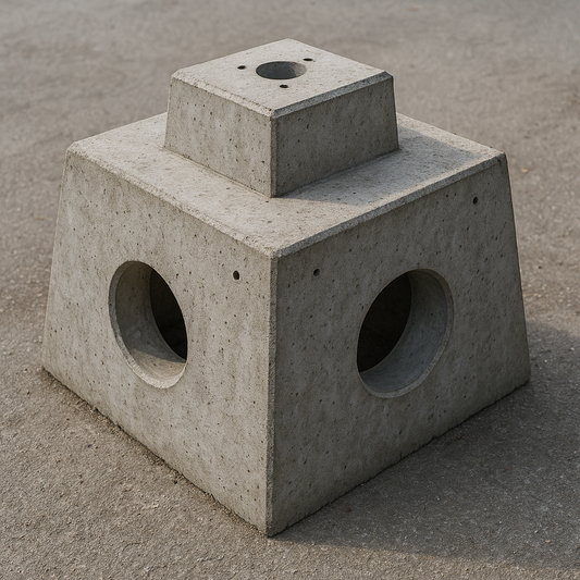 Cito 250 en Cito 500 betonnen voet - geprefabriceerde fundering speciaal voor Cito laadpaal - 250 Kg