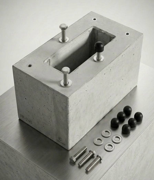 Geprefabriceerde fundering speciaal voor KEBA voetstuk KeBAContact P20 / P30, laadpaal (89735,90735)