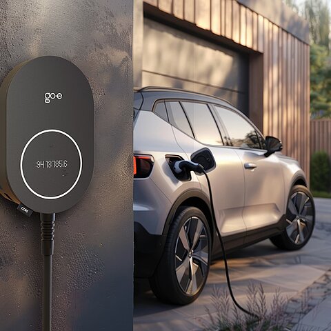go-e Charger CORE wandmontiert