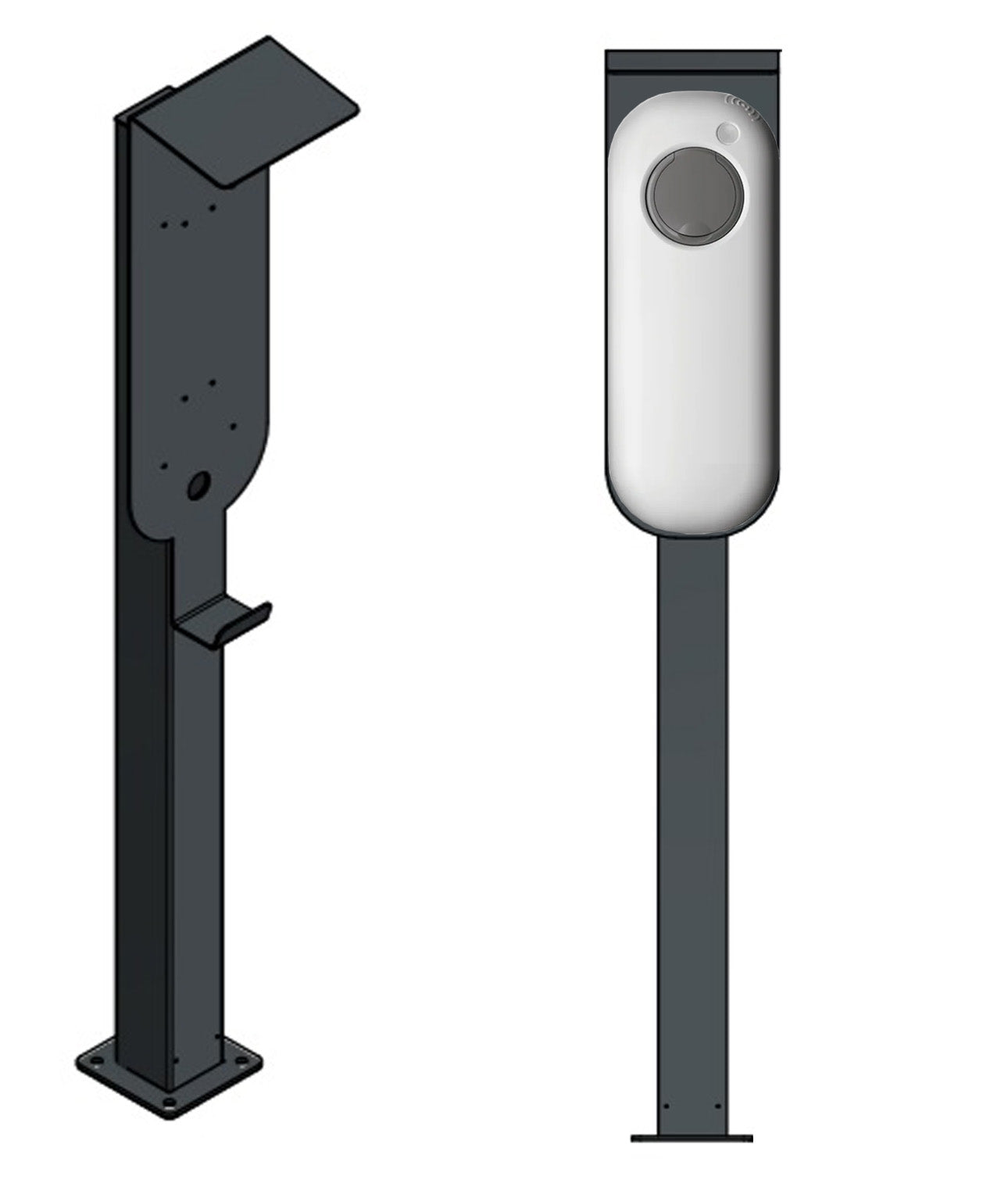 Laadpaal geschikt voor Shell Recharge NewMotion Wallbox met Dak | Voet