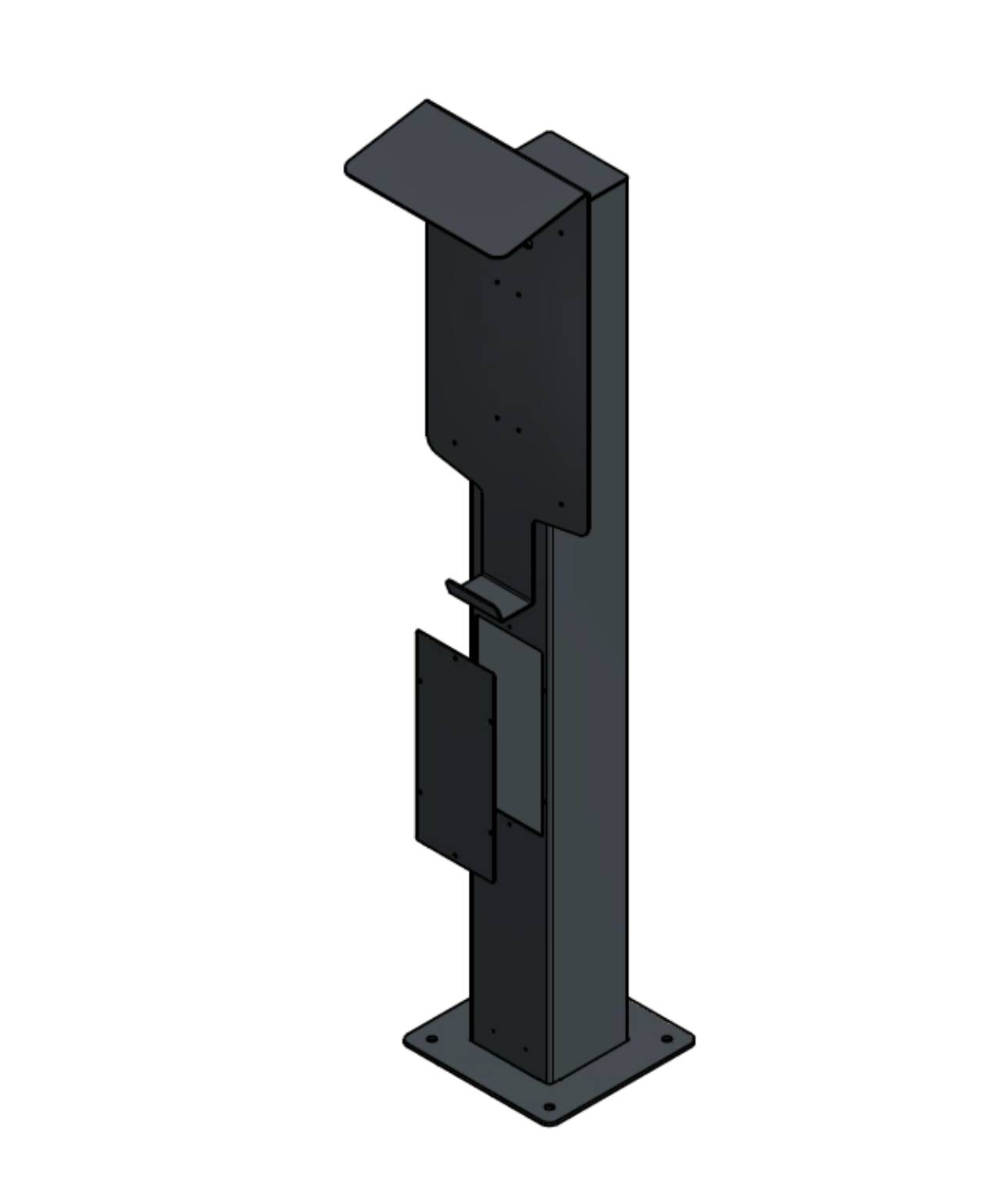 Reihenhaus AG Ladesäule passend für KEBA P40 Wallbox mit Dach
