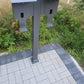 Laadpaal geschikt voor 2 Easee Wallbox met dak | BESIDE | Stand | Voet | Basis