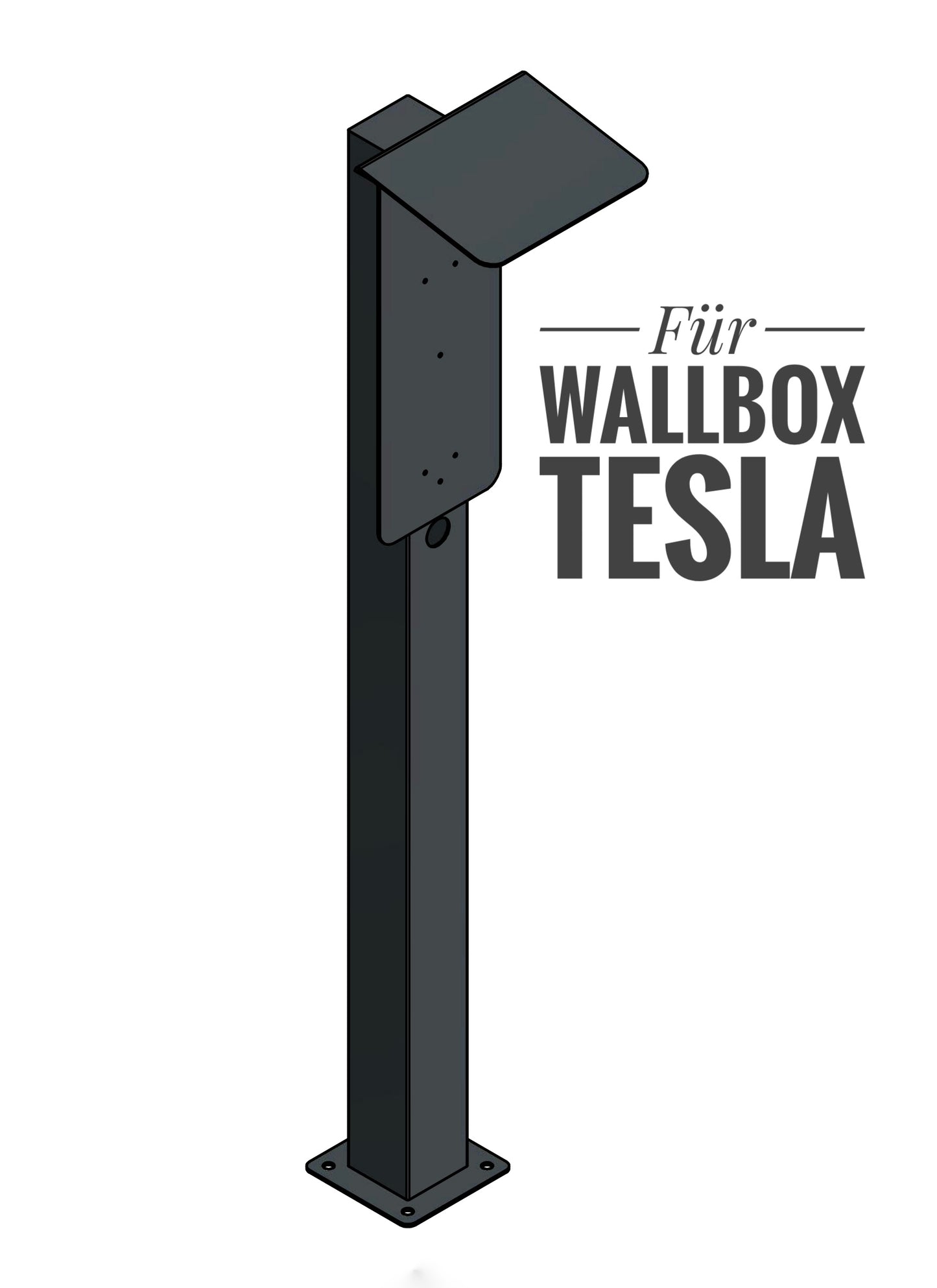 Laadpaal geschikt voor Tesla Wallbox met dakstandaard