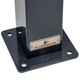 Dubbele laadpaal geschikt (DUO) voor 2 Mennekes Amtrom Charge Control Wallbox met Dak | Voet | Voetstuk | Voetstuk